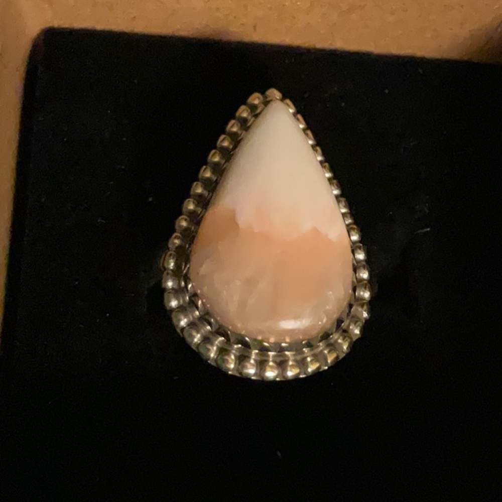 Sterling silver gem stone ring